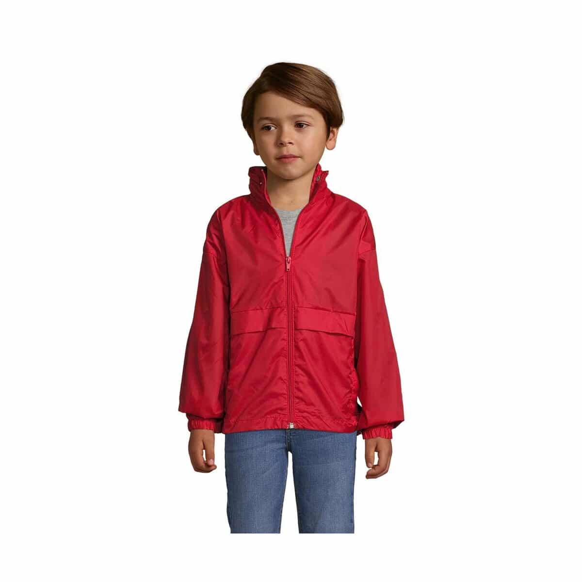Kurtki z logo – surf kids windbreaker 210g surf kids s32300-rd SURF KIDS WINDBREAKER 210g SURF KIDS s32300-rd