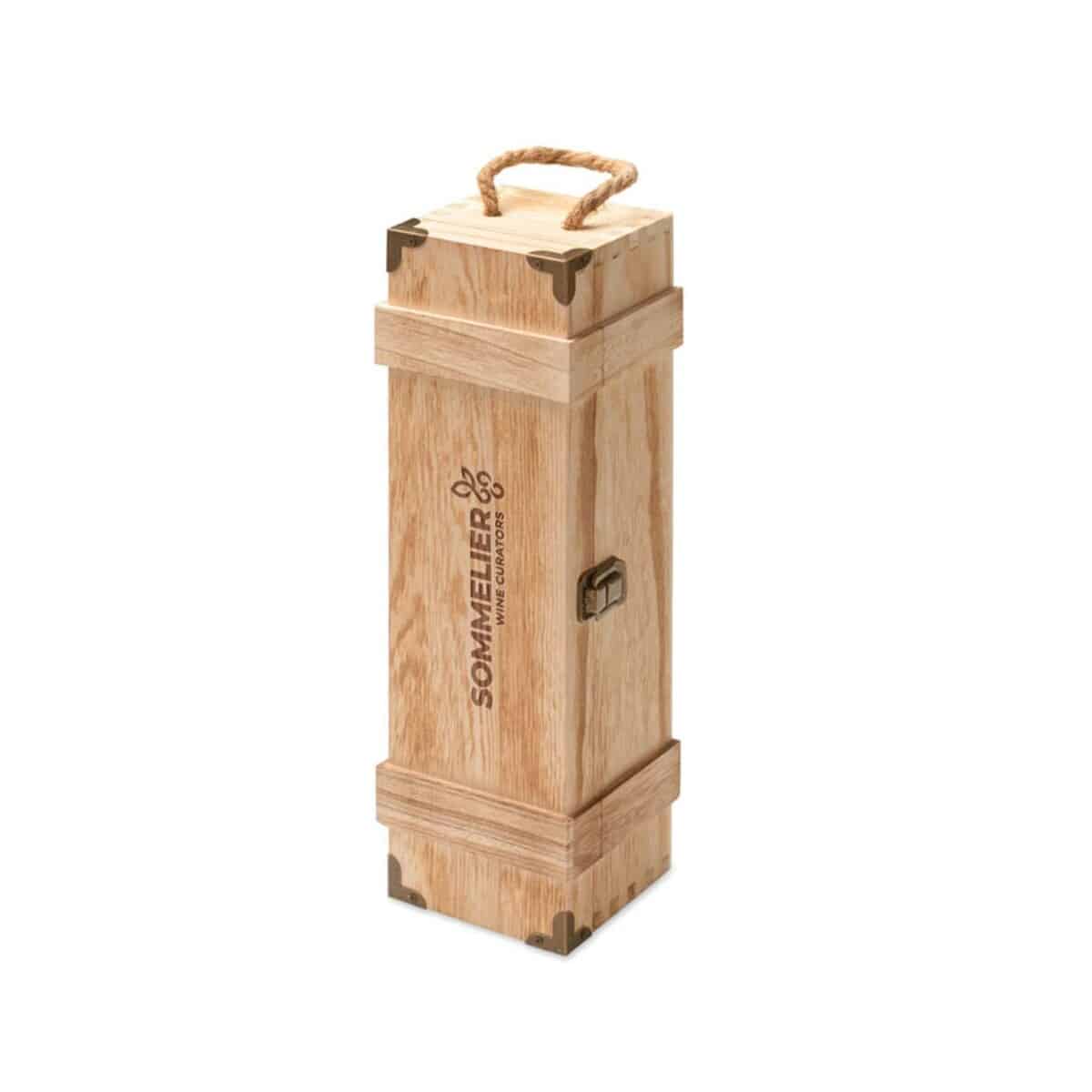 Opakowania na prezent z logo – prezentowe pudełko na wino vinbox + mo3121-40-print Prezentowe pudełko na wino VINBOX + mo3121-40-print