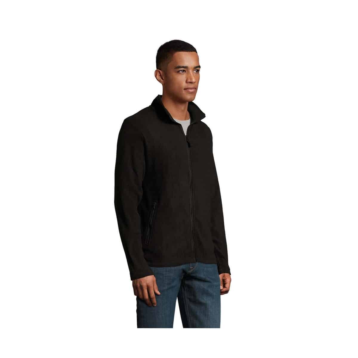 Polary z logo – norman męski polar 220g norman men s02093-bk-side NORMAN Męski polar 220g NORMAN MEN s02093-bk-side