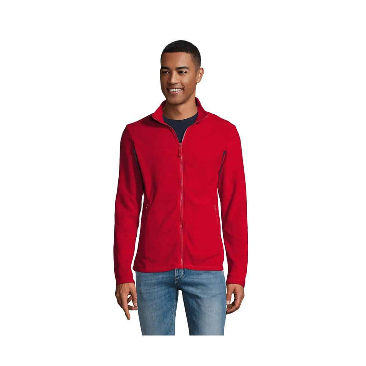 Polary z logo – norman męski polar 220g norman men s02093-rd NORMAN Męski polar 220g NORMAN MEN s02093-rd