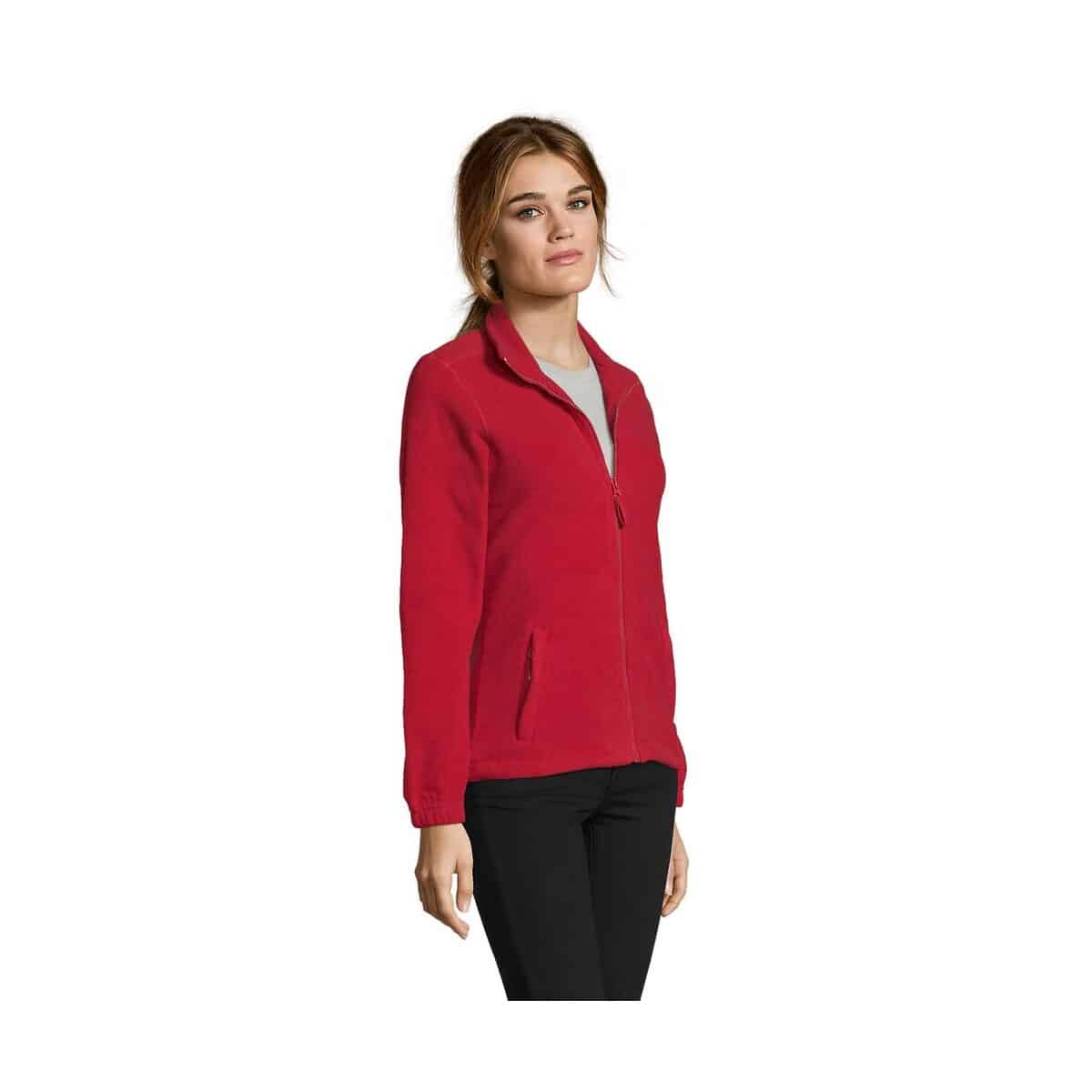 Polary z logo – north damski polar 300g north women s54500-rd-side NORTH Damski polar 300g NORTH WOMEN s54500-rd-side