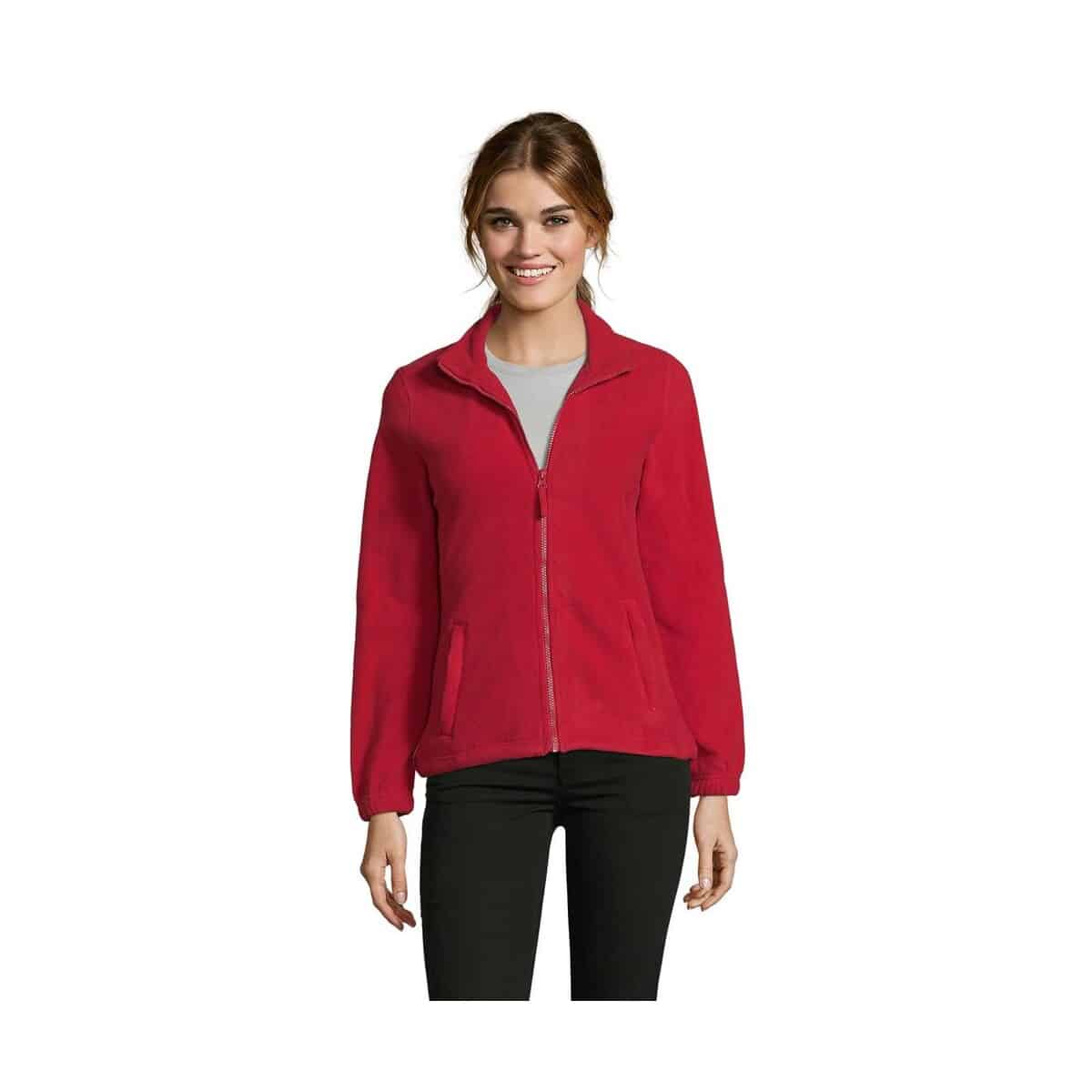 Polary z logo – north damski polar 300g north women s54500-rd NORTH Damski polar 300g NORTH WOMEN s54500-rd