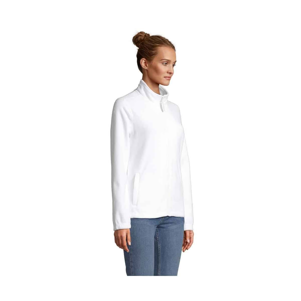 Polary z logo – north damski polar 300g north women s54500-wh-side NORTH Damski polar 300g NORTH WOMEN s54500-wh-side
