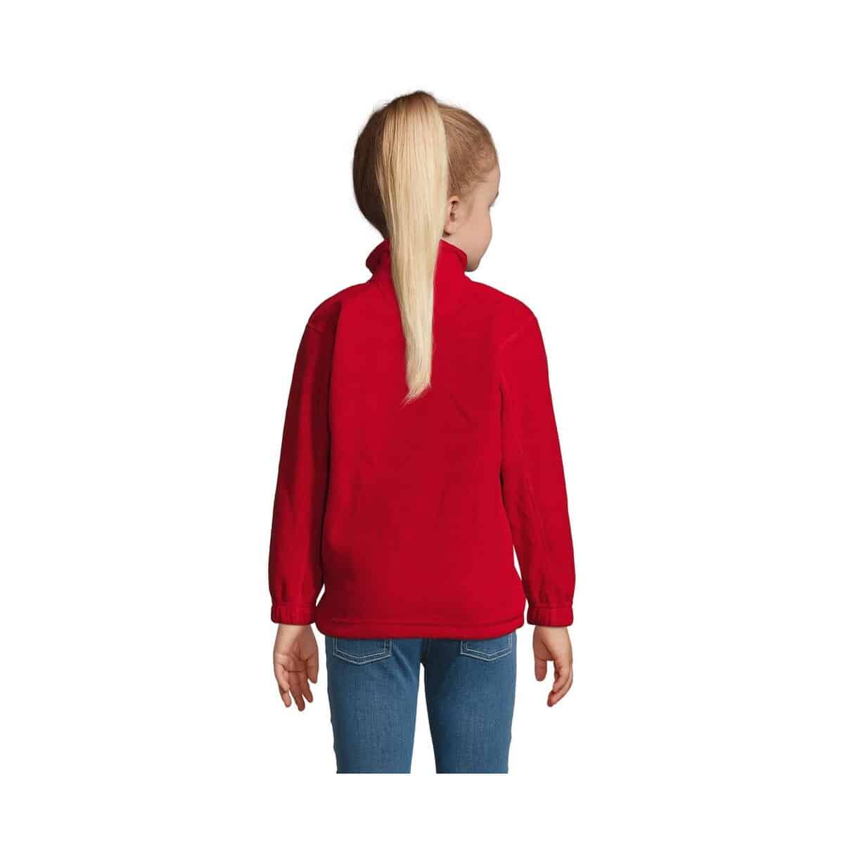 Polary z logo – north dziecięcy polar 300g north kids s00589-rd-back NORTH Dziecięcy polar 300g NORTH KIDS s00589-rd-back