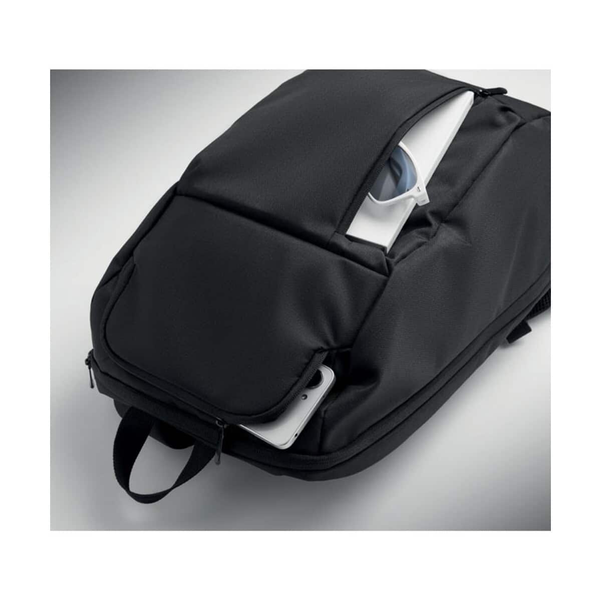 Torby na laptopa z logo – plecak na laptopa 15″ rpet 15l doha mo3123-03-picture1 Plecak na laptopa 15