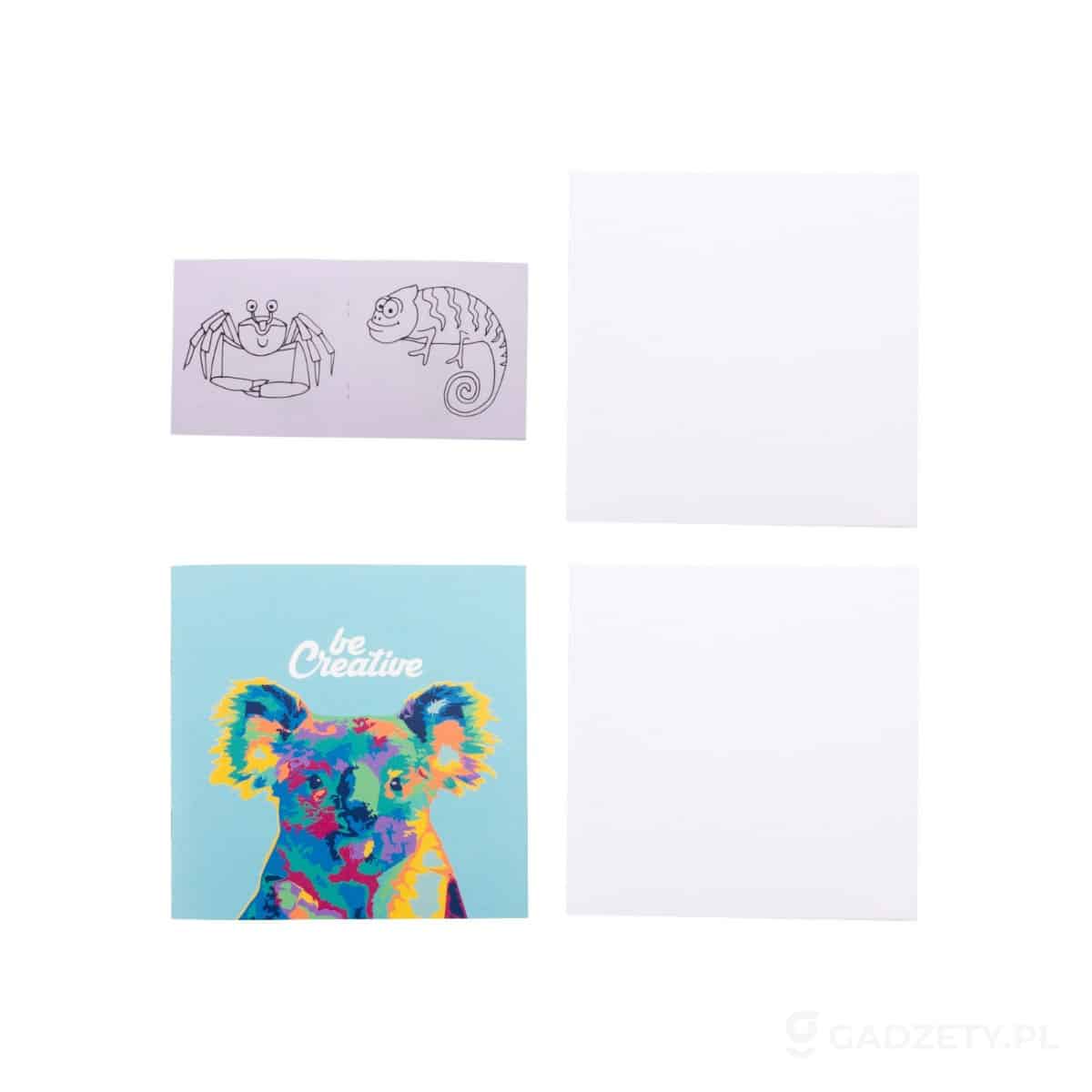 AP716555-wariant-watermark ColoBook personalizowany zestaw do kolorowania / kredki / zwierzęta – zdjęcia produktu