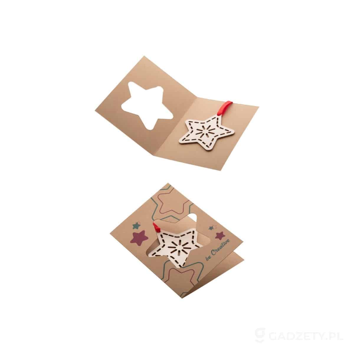 AP718645-wariant-watermark TreeCard Eco karta/kartka świąteczna - gwiazda – zdjęcia produktu