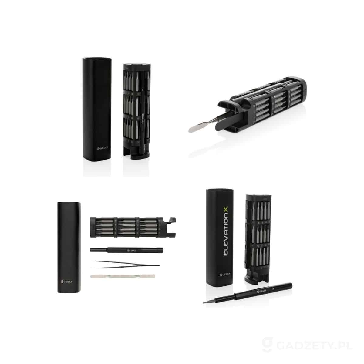 AXP-P221-26-wariant-watermark Śrubokręt Gear X, 56 końcówek, aluminium z recyklingu – zdjęcia produktu