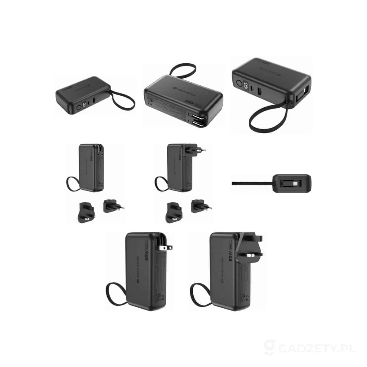 AXP-P301-99-wariant-watermark Ładowarka 2 w 1, power bank do laptopa 10000 mAh, 65W Eureka – zdjęcia produktu