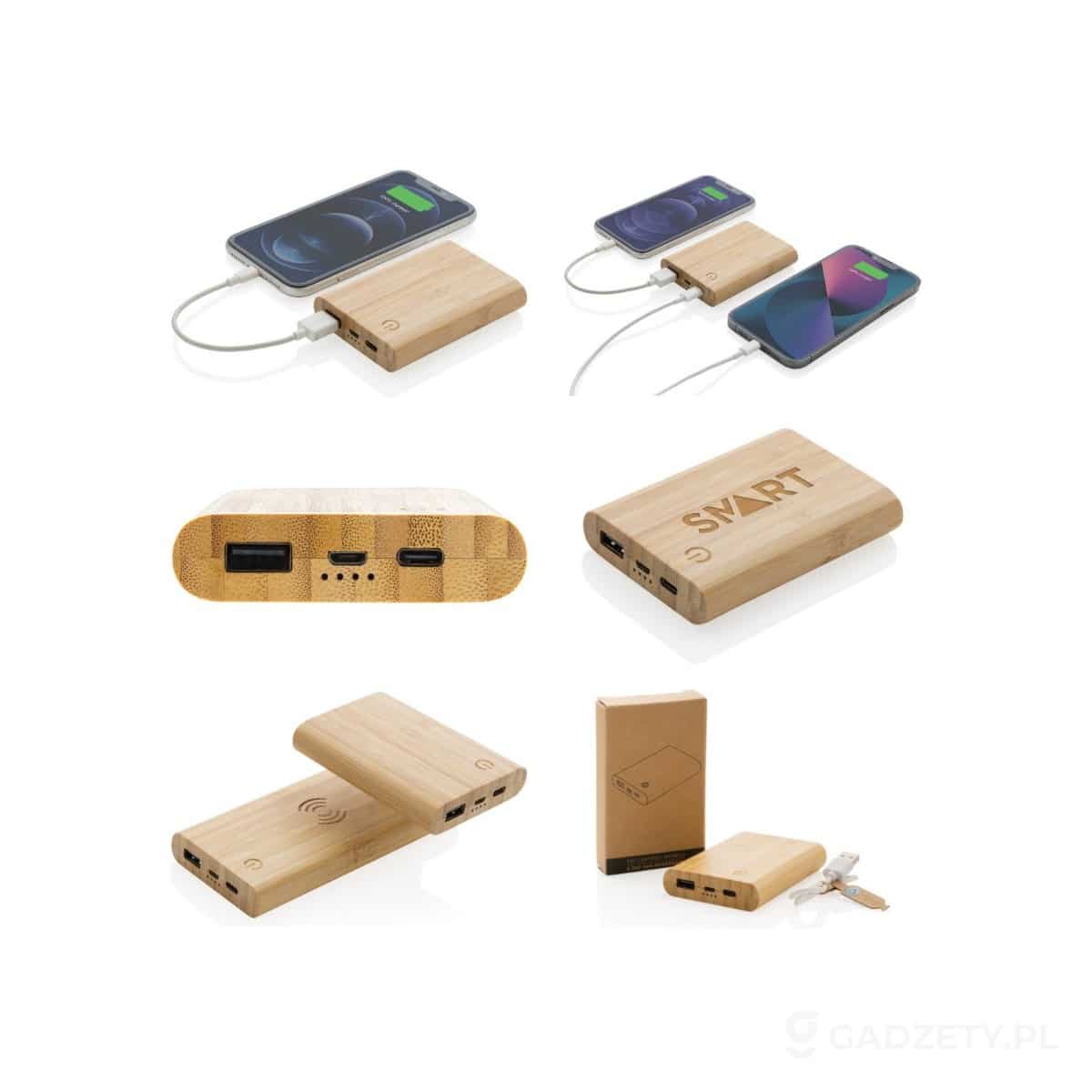AXP-P322-25-wariant-watermark Bambusowy power bank 5000 mAh – zdjęcia produktu