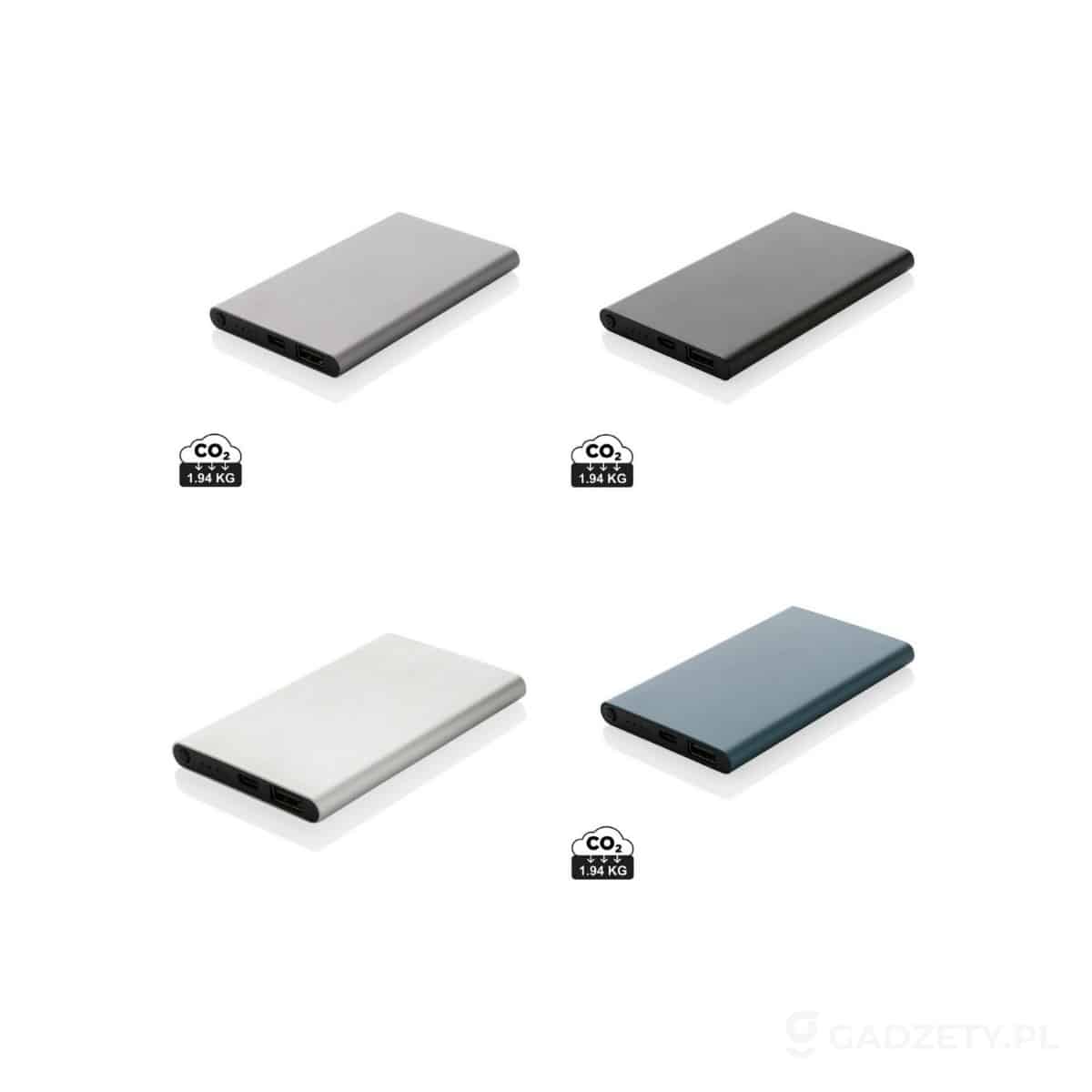 AXP-P322-42-kolorow-watermark Power bank 4000 mAh z aluminium z recyklingu – dostępne kolory