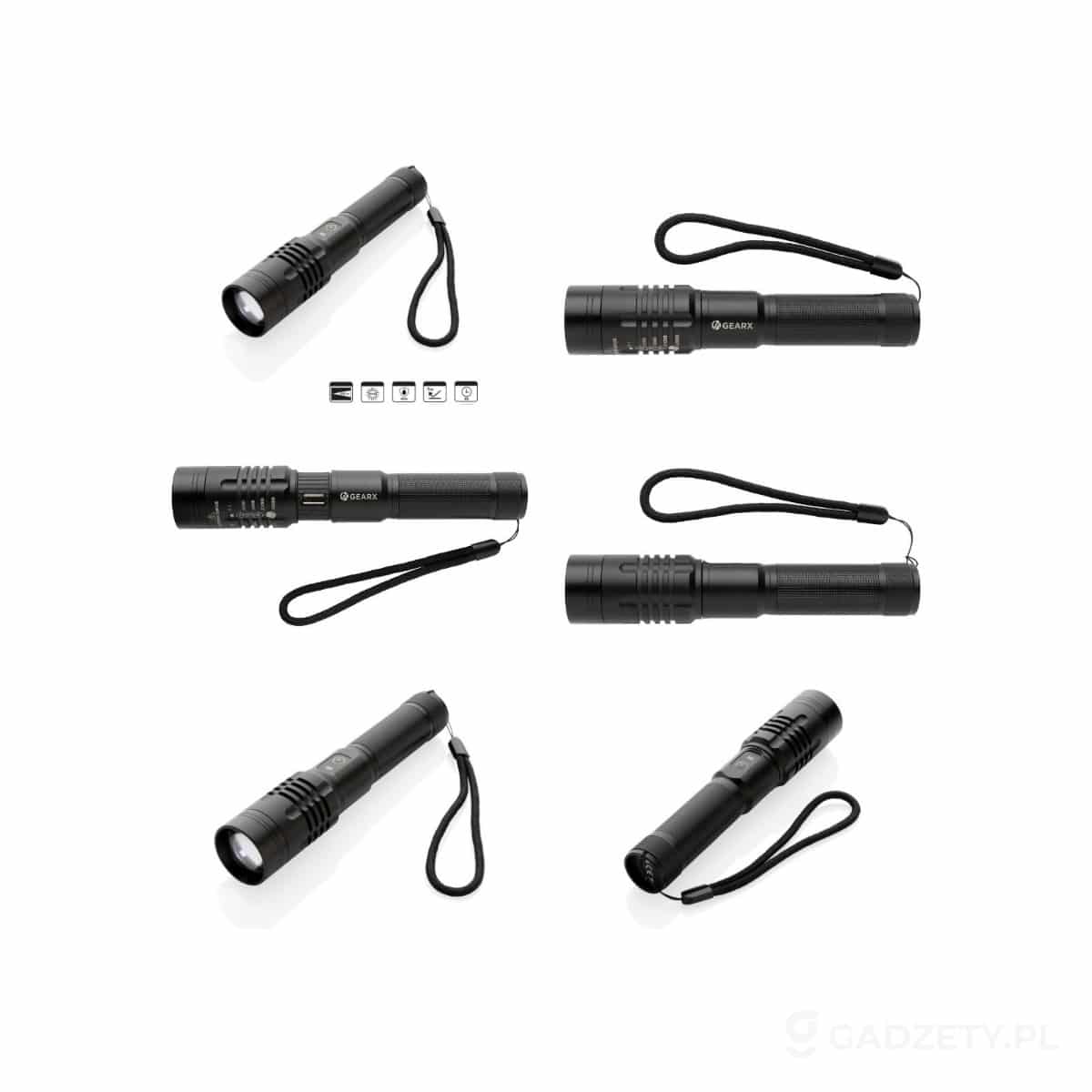AXP-P513-85-wariant-watermark Latarka Gear X, ładowana przez USB – zdjęcia produktu