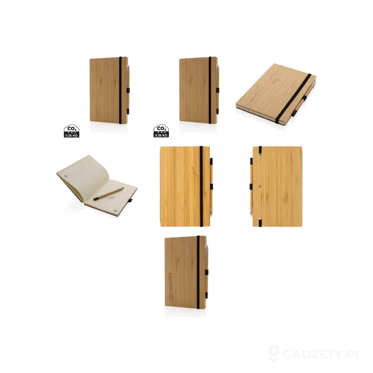 AXP-P774-46-wariant-watermark Bambusowy notatnik z ołówkiem Infinity – zdjęcia produktu