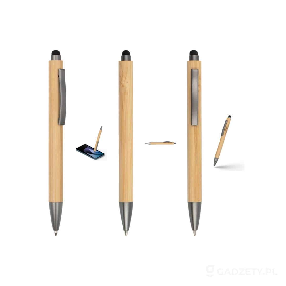 AXP-V0058-wariant-watermark Bambusowy długopis, touch pen | Keandre – zdjęcia produktu