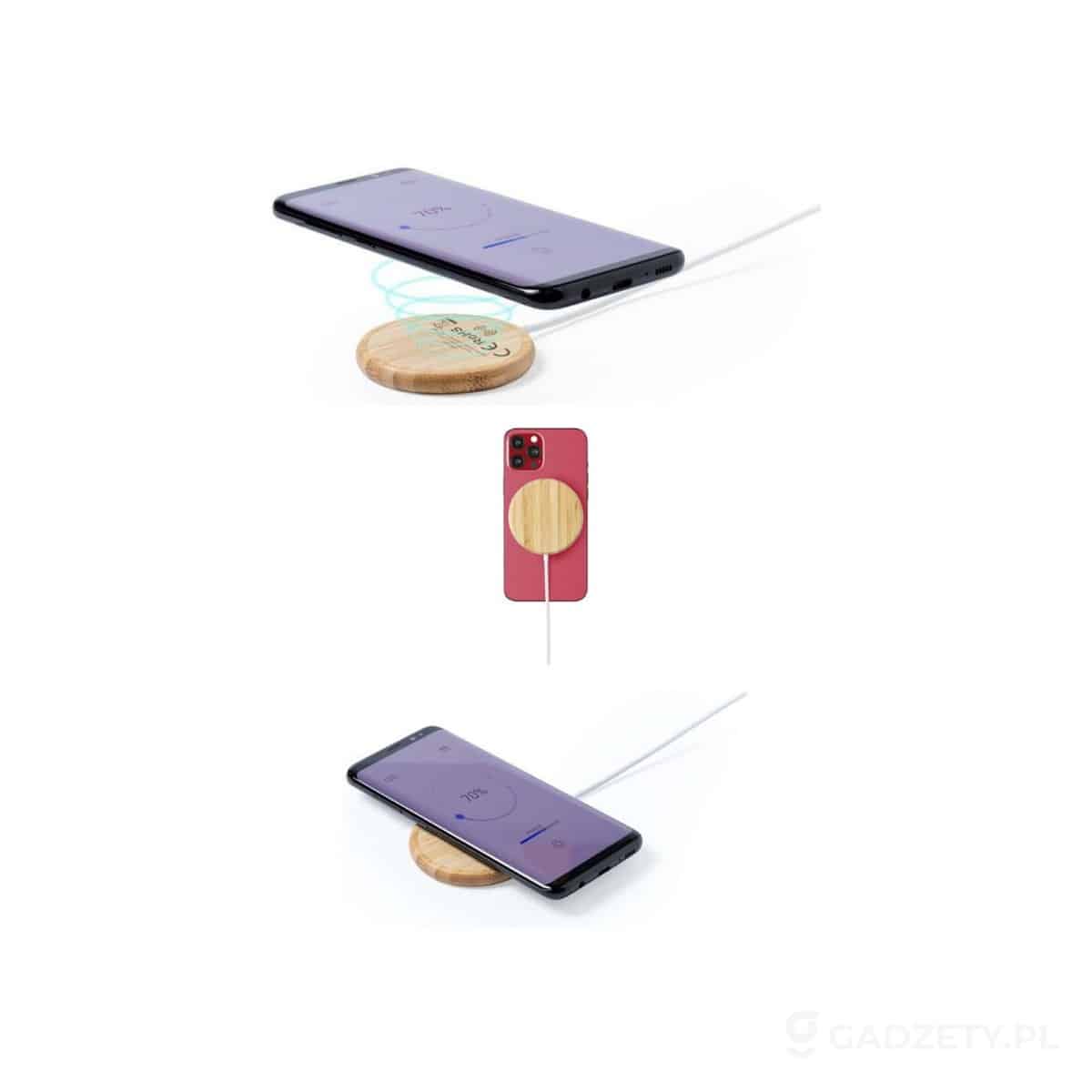AXP-V0167-wariant-watermark Magnetyczna bambusowa ładowarka bezprzewodowa 10W – zdjęcia produktu