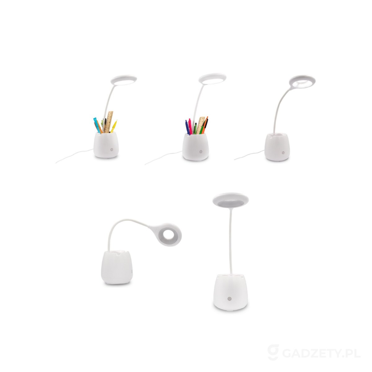 AXP-V0188-wariant-watermark Lampka na biurko, głośnik bezprzewodowy 3W, stojak na telefon, pojemnik na przybory do pisania | Asar – zdjęcia produktu