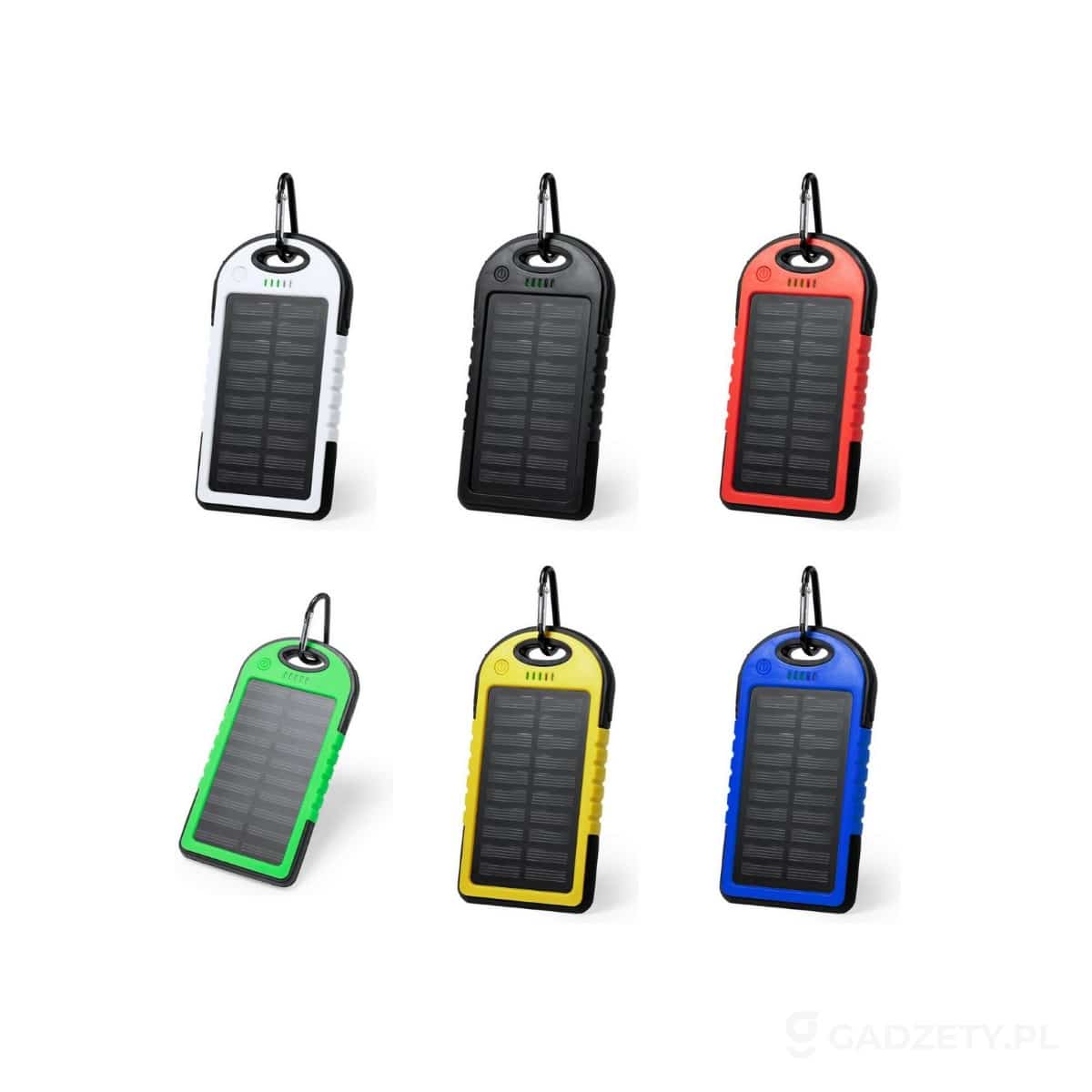 AXP-V0354-kolorow-watermark Wodoodporny power bank 4000 mAh, ładowarka słoneczna – dostępne kolory
