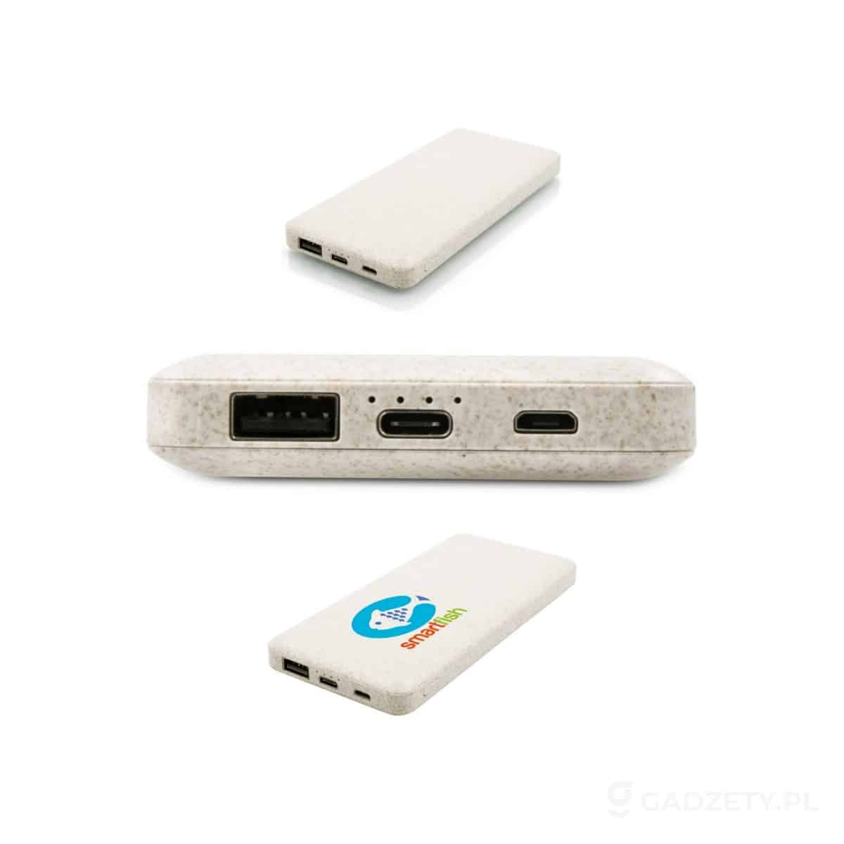 AXP-V0725-wariant-watermark Power bank 8000 mAh ze słomy pszenicznej | Jenkins – zdjęcia produktu