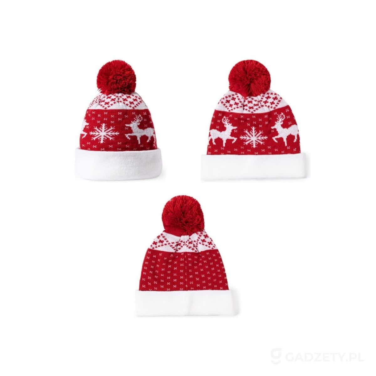 AXP-V1371-wariant-watermark Czapka zimowa, świąteczny wzór – zdjęcia produktu