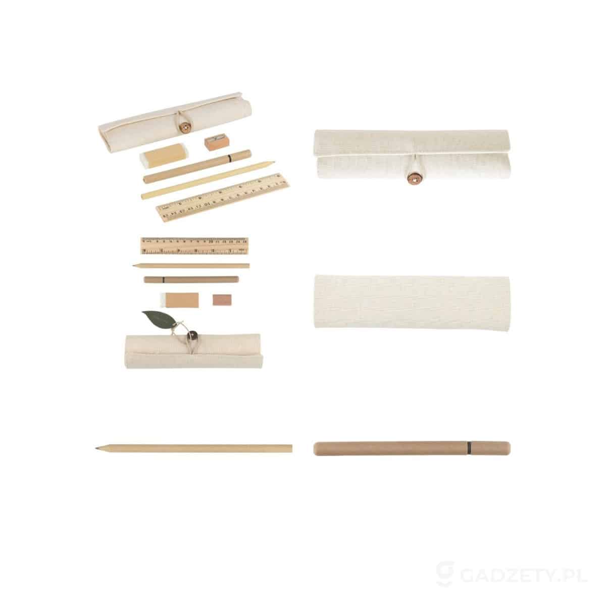 AXP-V1815-wariant-watermark Zestaw szkolny, piórnik, ołówek, długopis, linijka, gumka i temperówka | Lauren – zdjęcia produktu