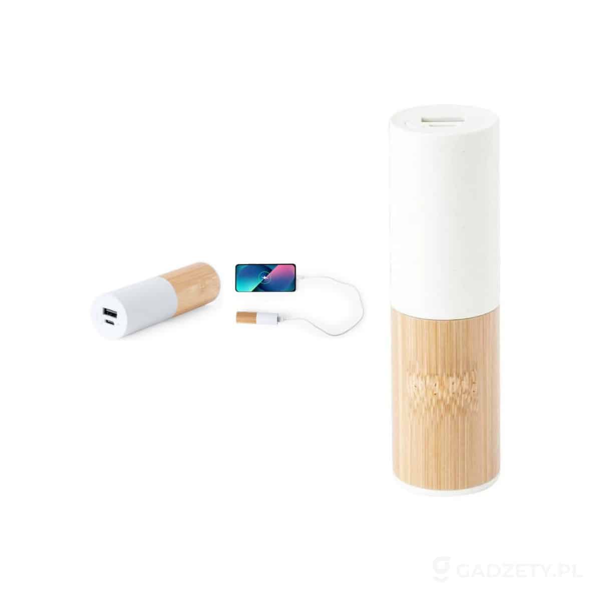 AXP-V2009-wariant-watermark Power bank 4500 mAh z bambusa i słomy pszenicznej – zdjęcia produktu