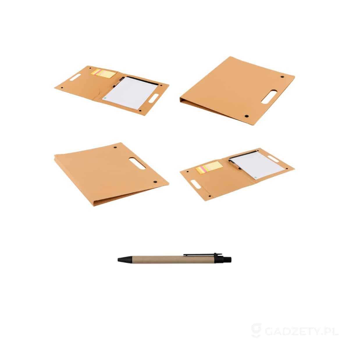 AXP-V2954-wariant-watermark Teczka konferencyjna, notatnik ok. A4, długopis, karteczki samoprzylepne – zdjęcia produktu