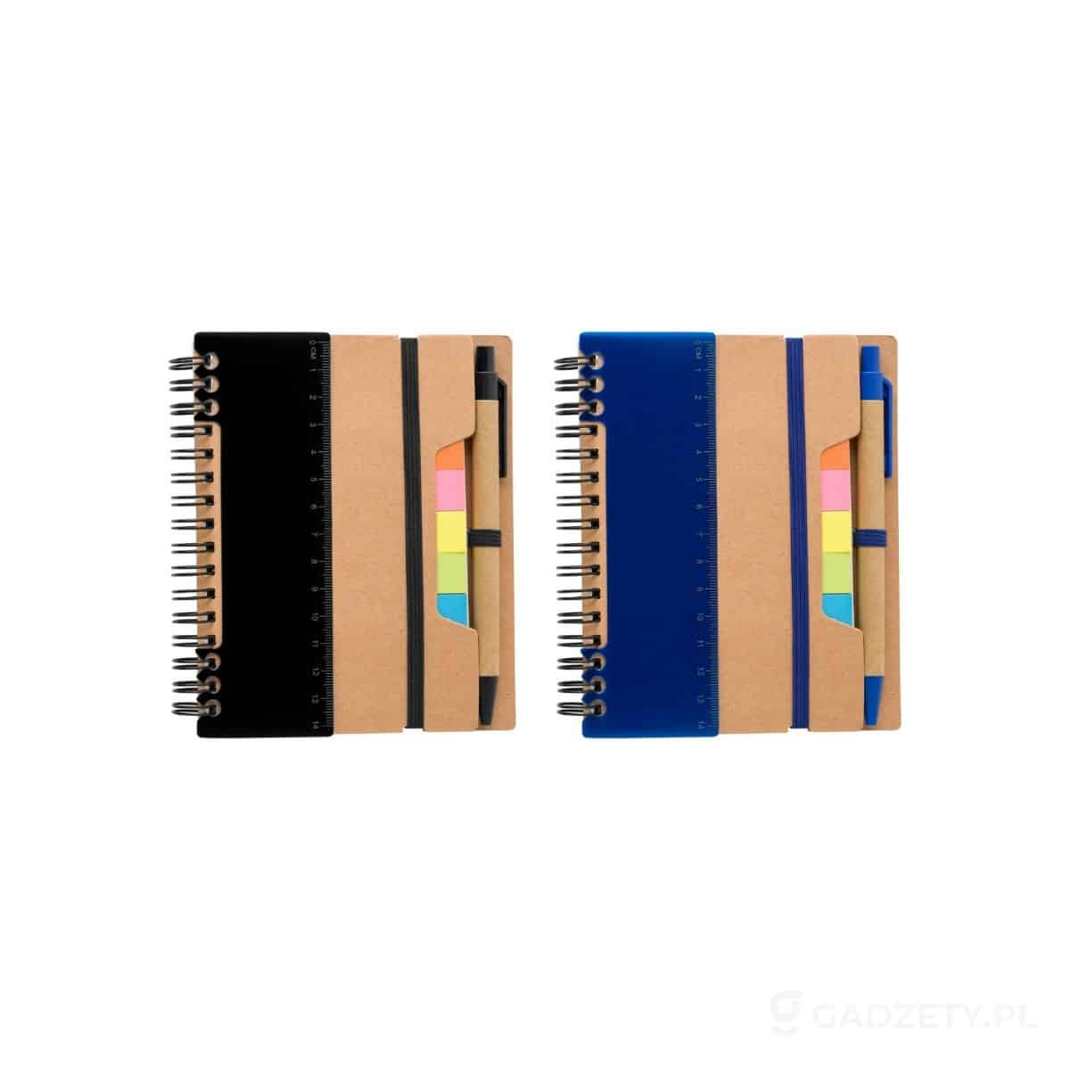AXP-V2991-kolorow-watermark Zestaw do notatek, notatnik, długopis, linijka, karteczki samoprzylepne – dostępne kolory
