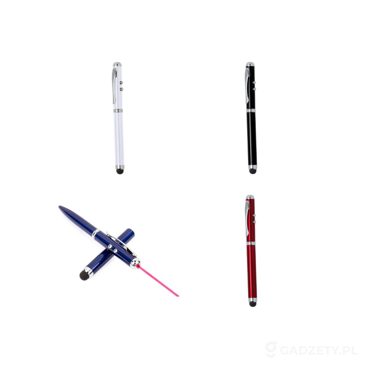AXP-V3459-kolorow-watermark Wskaźnik laserowy, lampka LED, długopis, touch pen – dostępne kolory