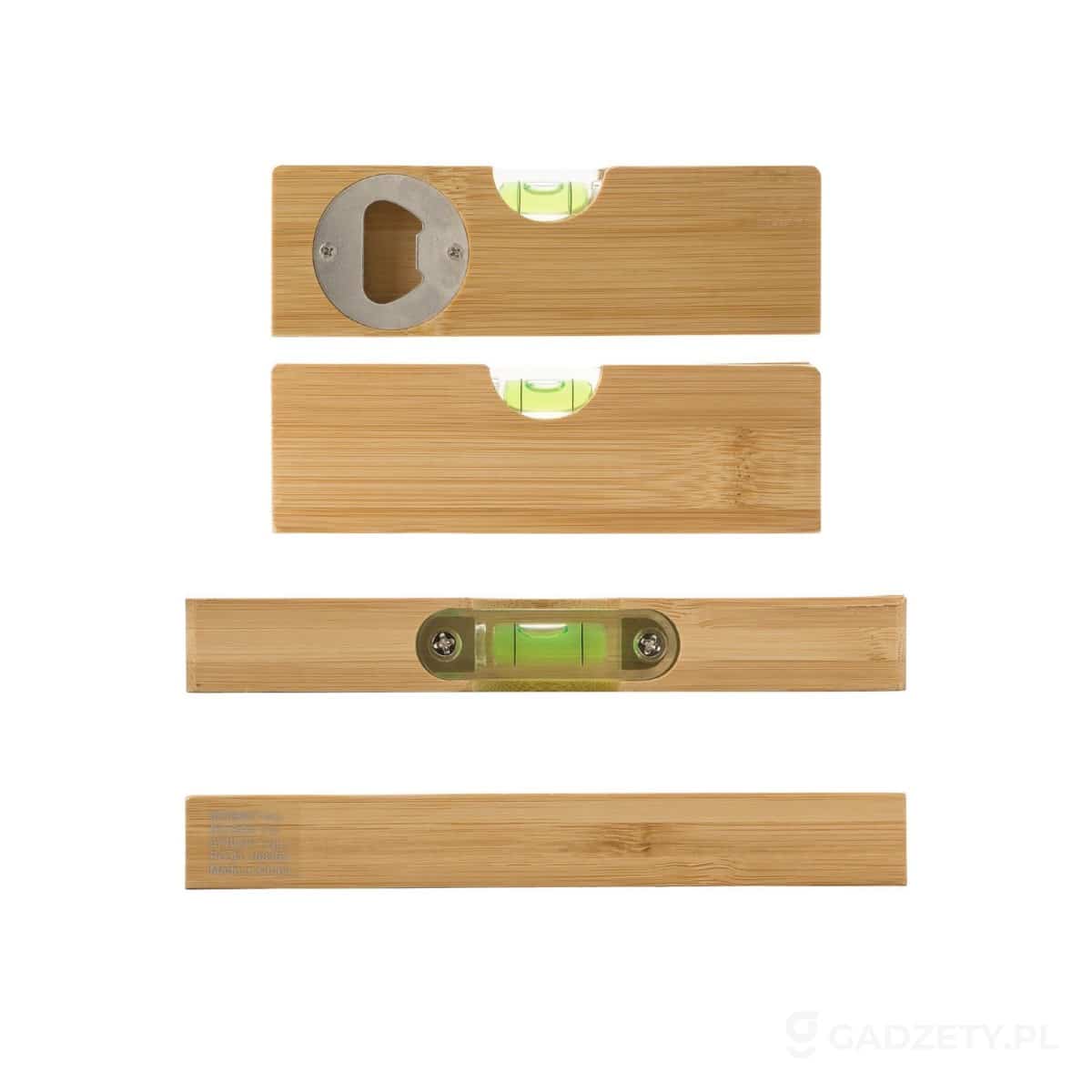 AXP-V4892-wariant-watermark Bambusowy otwieracz do butelek, poziomica – zdjęcia produktu