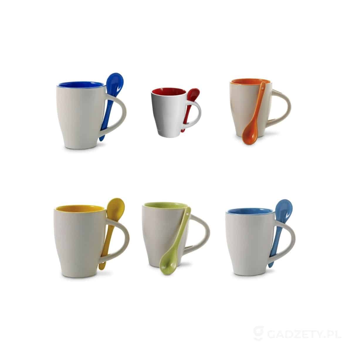 AXP-V5269-kolorow-watermark Kubek ceramiczny 300 ml z łyżeczką – dostępne kolory