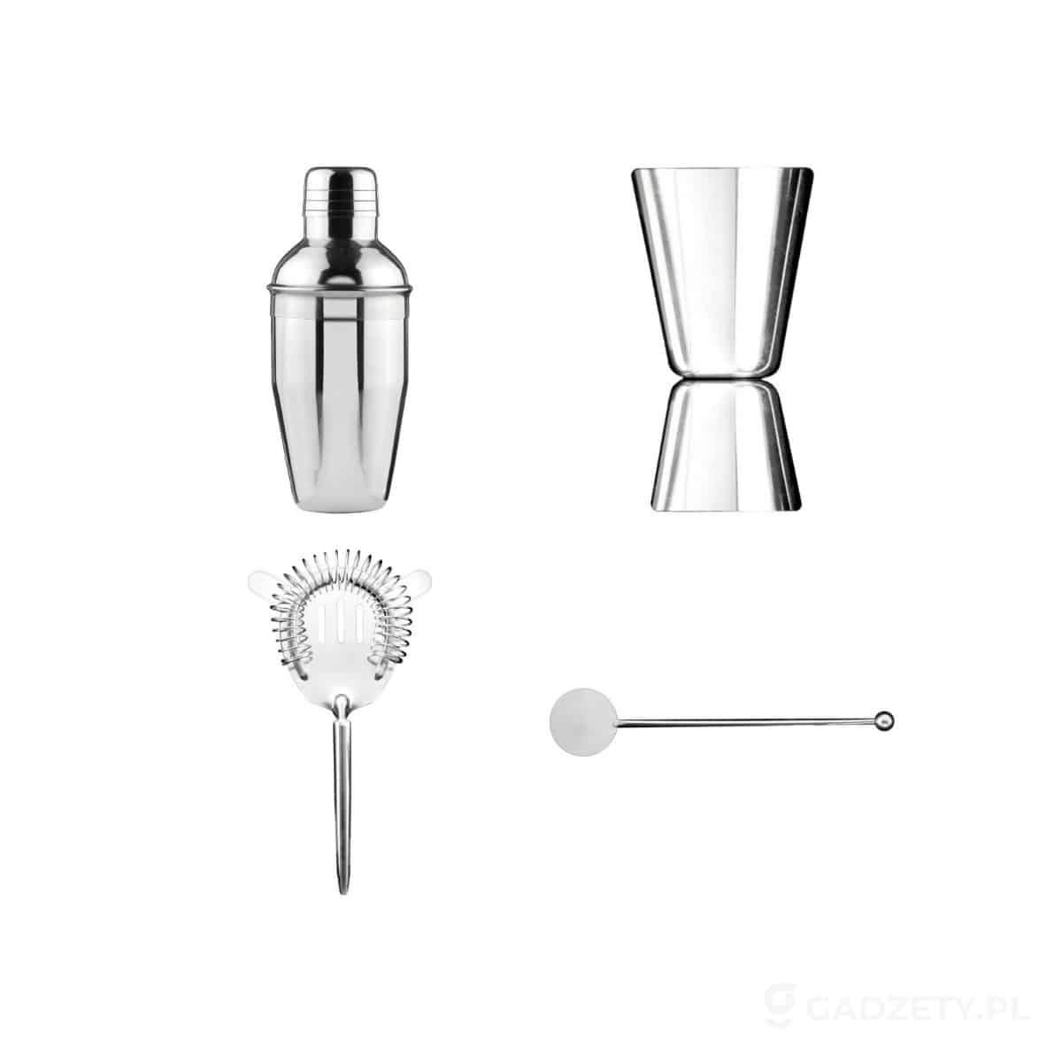 AXP-V5488-wariant-watermark Zestaw do koktajli, shaker, szczypce do lodu, łyżka – zdjęcia produktu