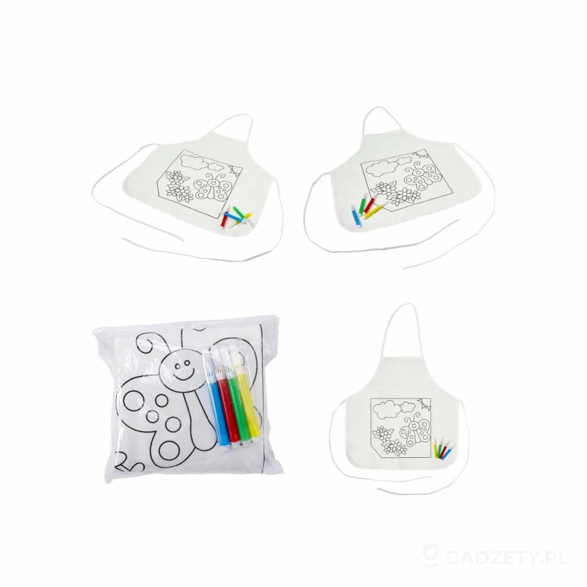 AXP-V7845-wariant-watermark Fartuch kuchenny do kolorowania, flamastry – zdjęcia produktu