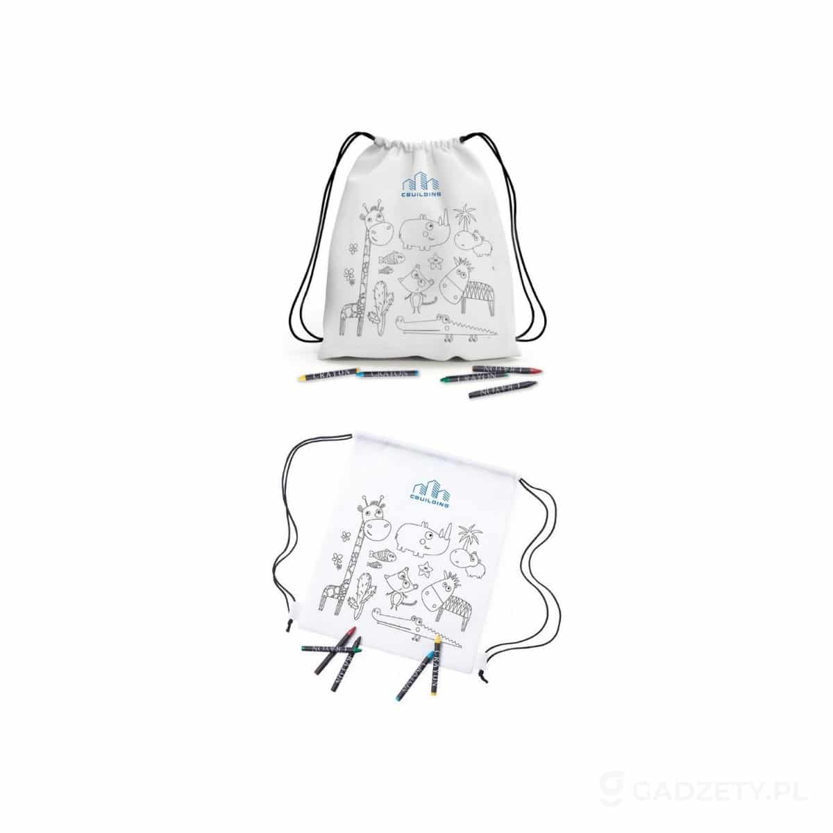 AXP-V7871-wariant-watermark Worek ze sznurkiem do kolorowania, kredki | Rosemary – zdjęcia produktu