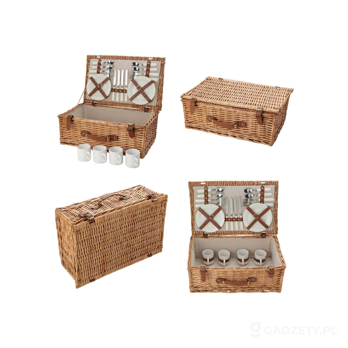 AXP-V8648-wariant-watermark Kosz piknikowy z nakryciem dla 4 osób – zdjęcia produktu