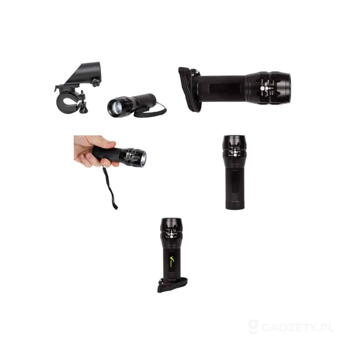 AXP-V8747-wariant-watermark Latarka 1 CREE LED Air Gifts, lampka rowerowa | Cynthia – zdjęcia produktu