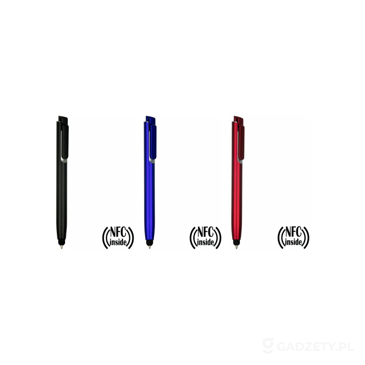 AXP-V9343-kolorow-watermark Długopis z chipem NFC, touch pen | Henrietta – dostępne kolory