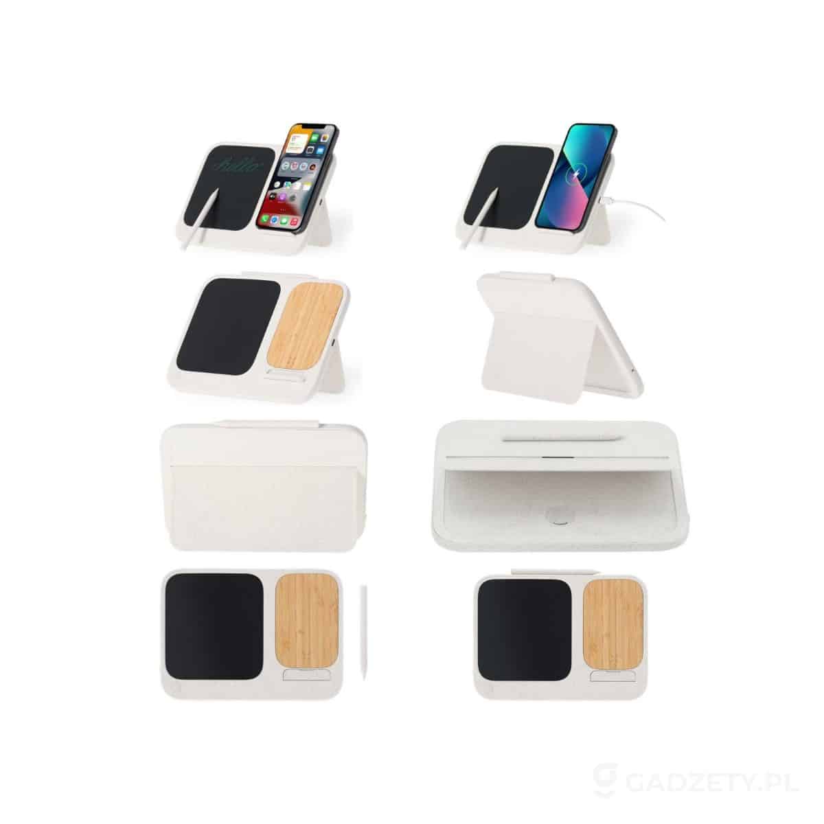 AXP-VA244-wariant-watermark Ładowarka bezprzewodowa 15W, tablica cyfrowa, stojak na telefon – zdjęcia produktu