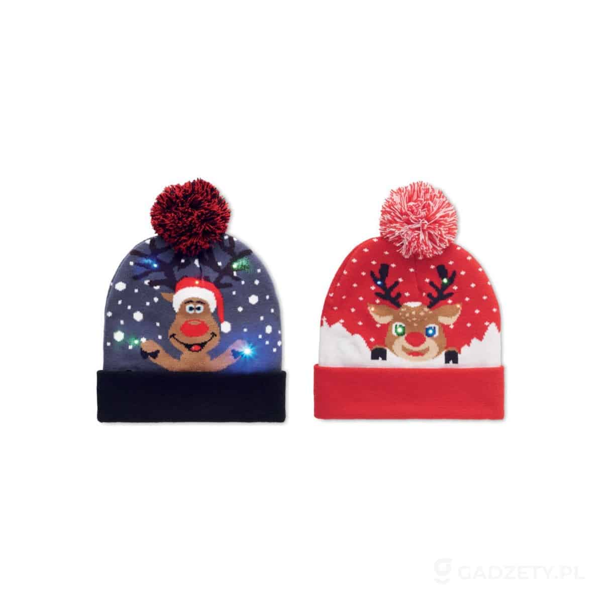 CX1539-kolorow-watermark Świąteczna czapka dzianina LED SHIMAS LIGHT – dostępne kolory