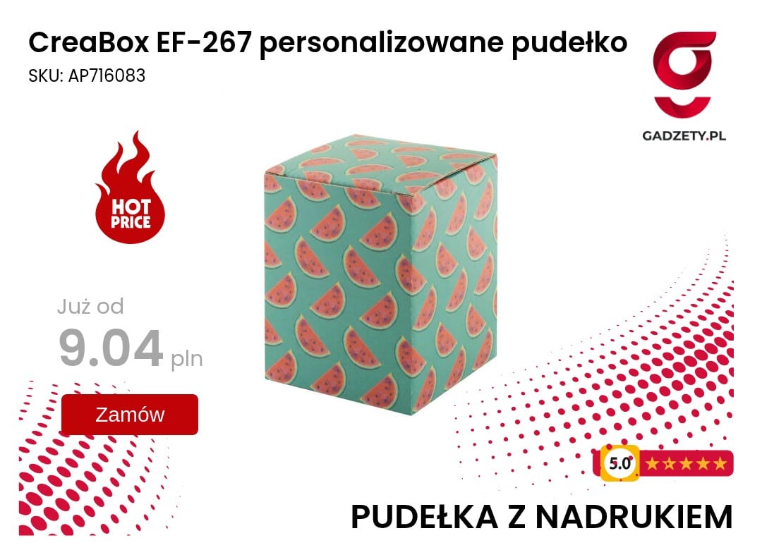 CreaBox EF-267 personalizowane pudełko Personalizowane pudełko CreaBox EF-267