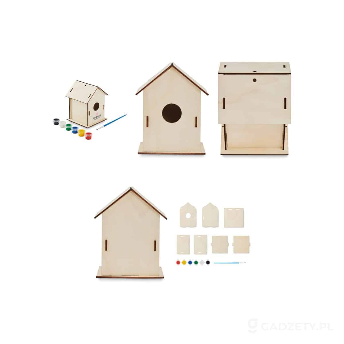 MO2130-wariant-watermark Drewniany domek dla ptaków DIY PAINTHOUSE – zdjęcia produktu