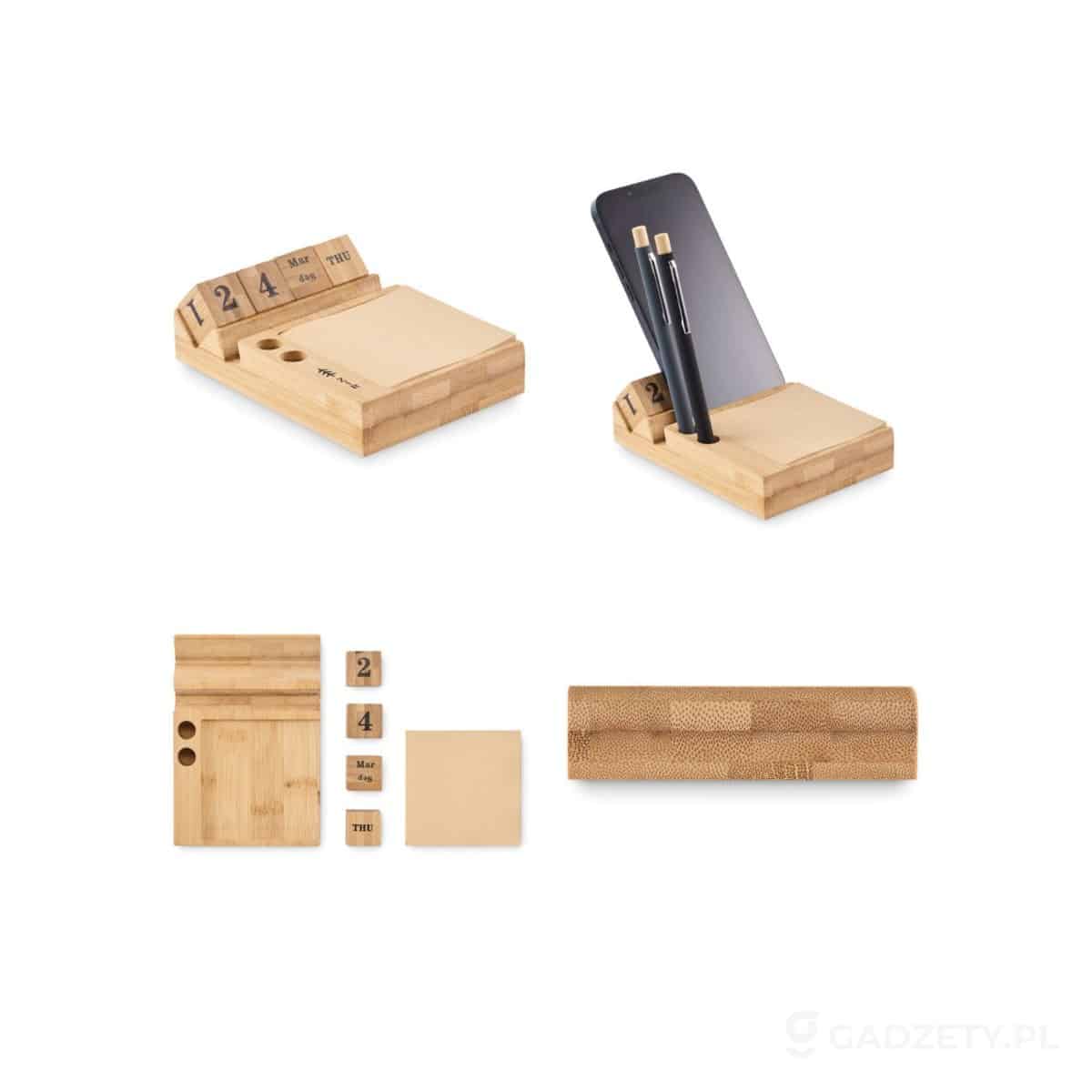 MO2250-wariant-watermark Bambusowy kalendarz biurkowy BOOTOP – zdjęcia produktu