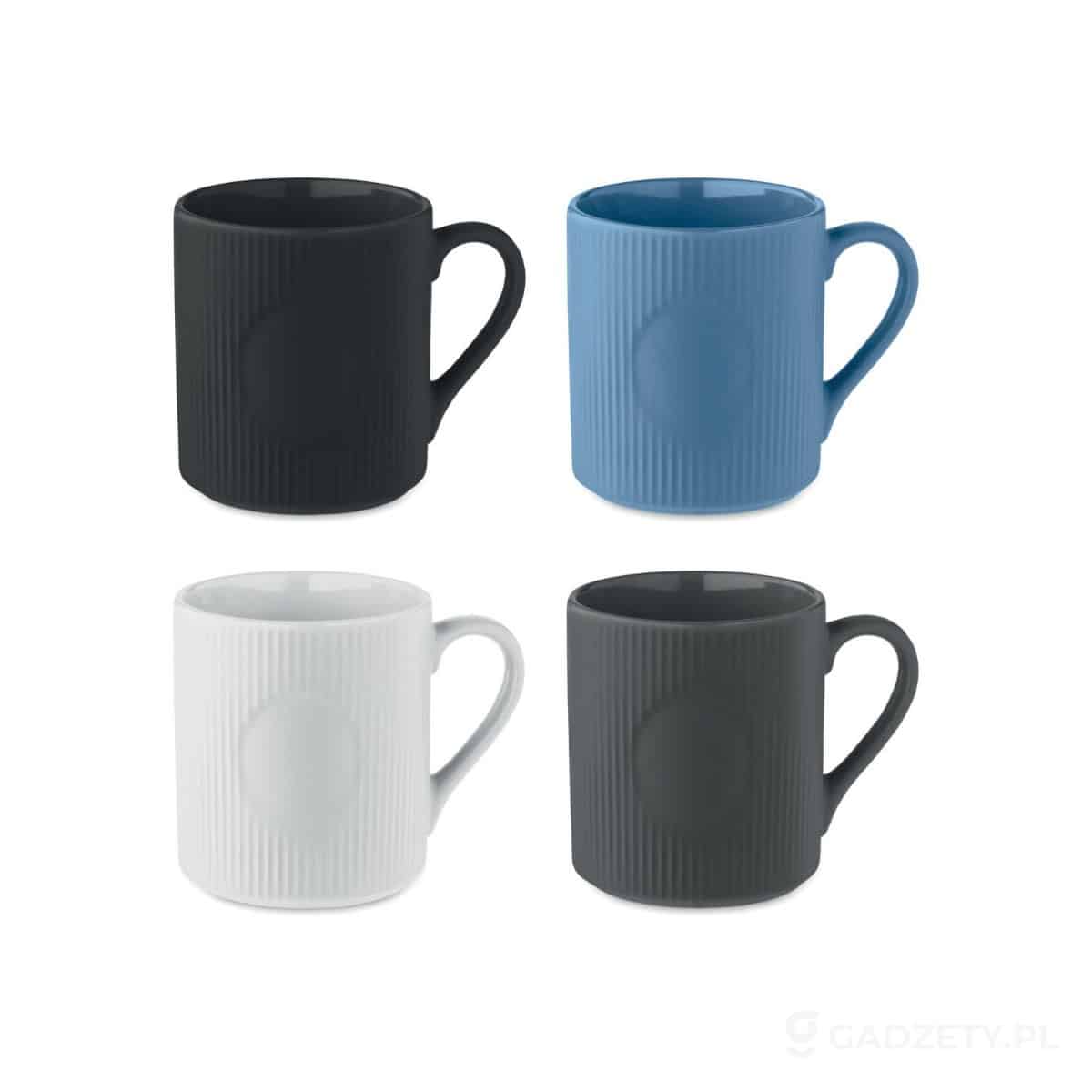 MO2397-kolorow-watermark Kubek ceramiczny w prążki 340 m RIBMUG – dostępne kolory