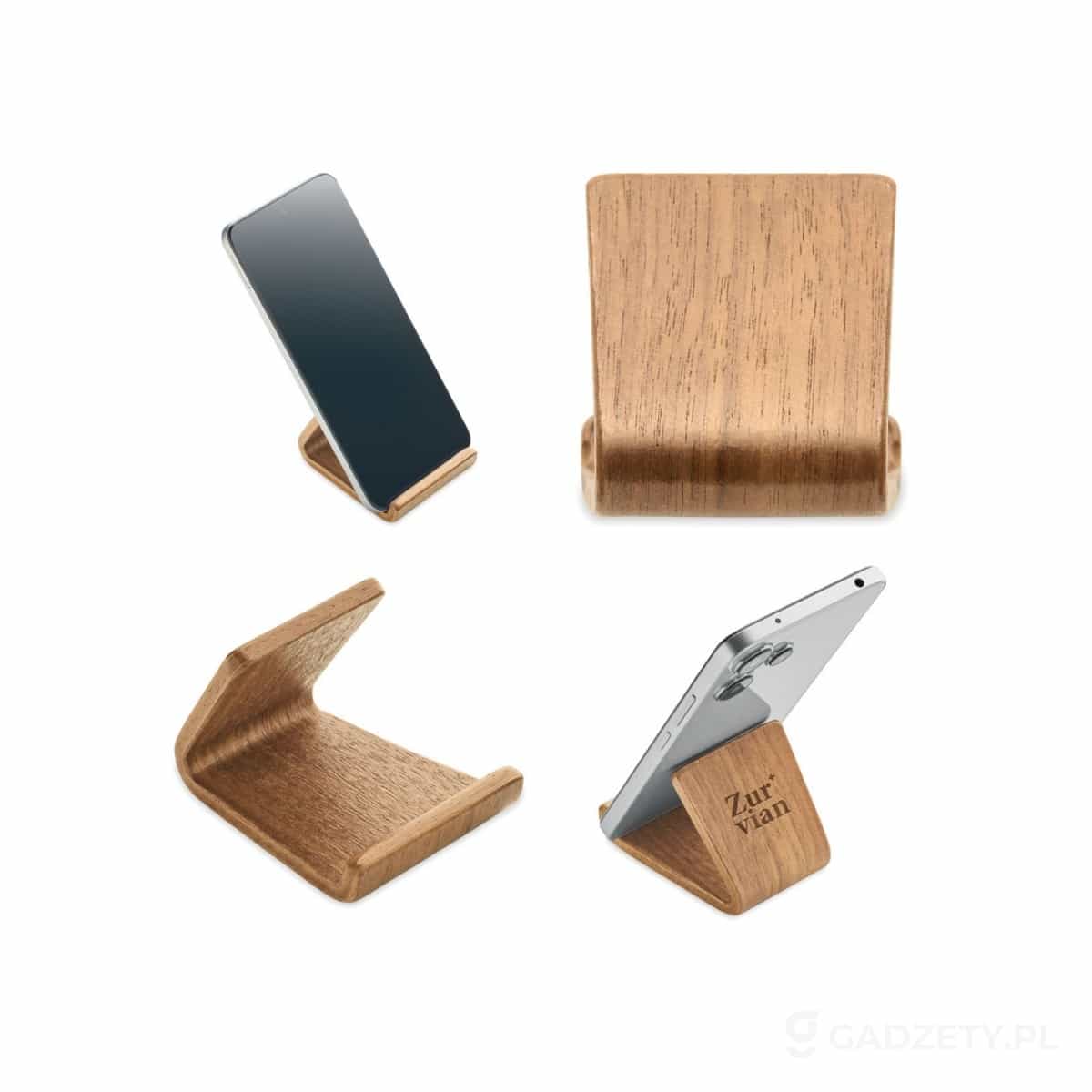 MO3128-wariant-watermark Stojak na telefon z drewna orze HOLD – zdjęcia produktu