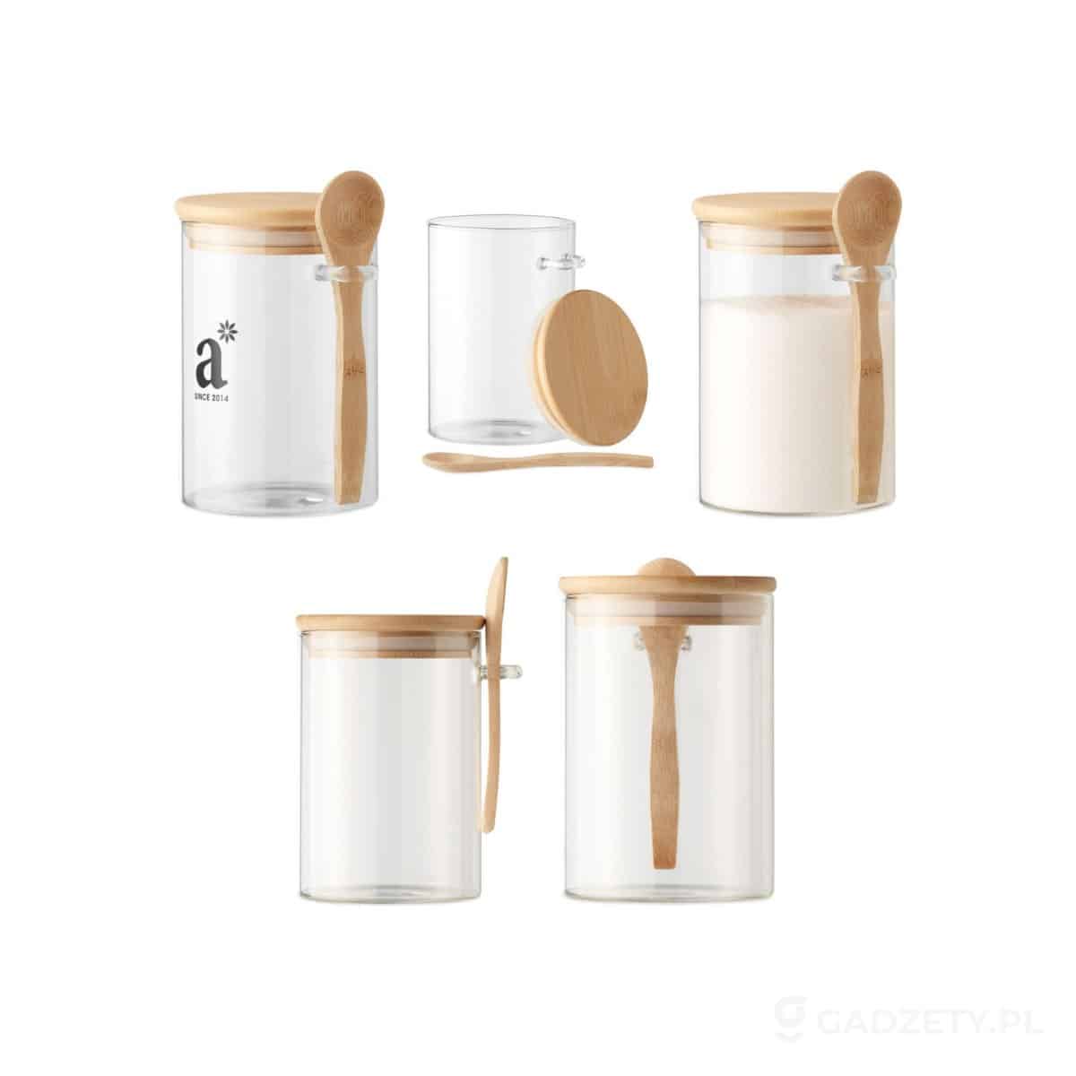 MO6247-wariant-watermark Szklany słoik z łyżką, 600 ml BOROSPOON – zdjęcia produktu