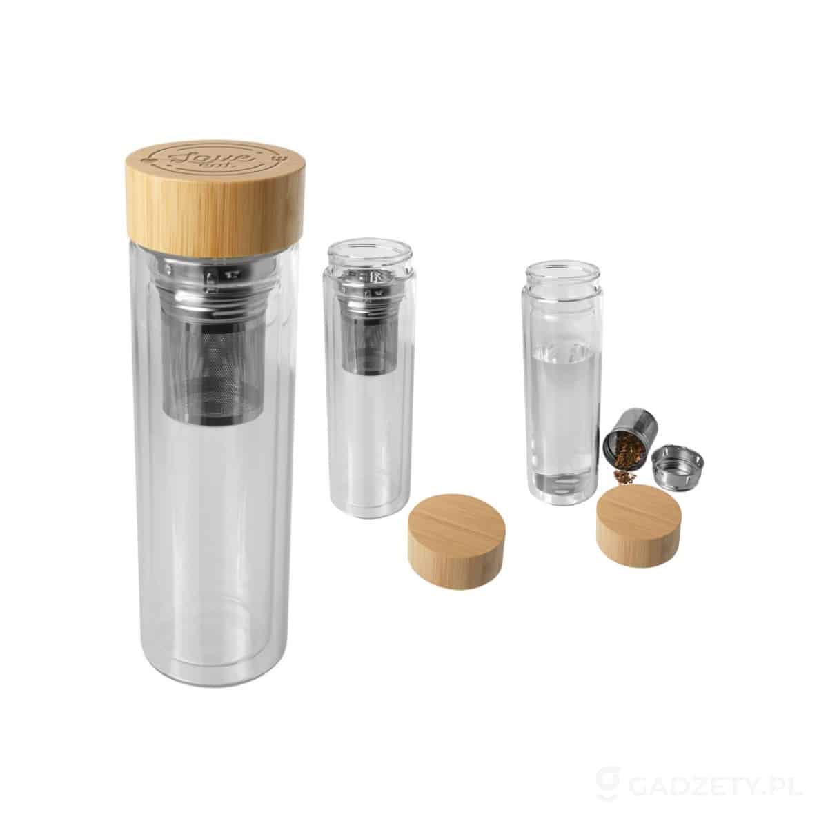 PFC-100810-wariant-watermark Bailey butelka ze szkła borokrzemianowego z zaparzaczem i bambusową pokrywką 400 ml – zdjęcia produktu