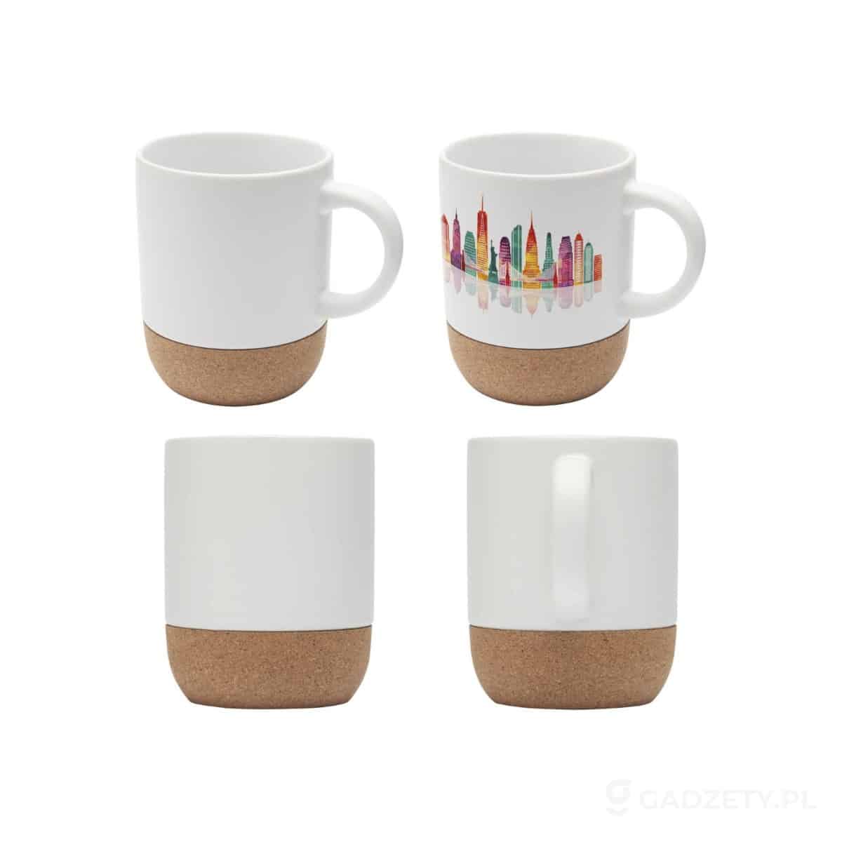 PFC-100846-wariant-watermark Billie kubek ceramiczny z nadrukiem sublimacyjnym o pojemności 300 ml z detalami z korka – zdjęcia produktu