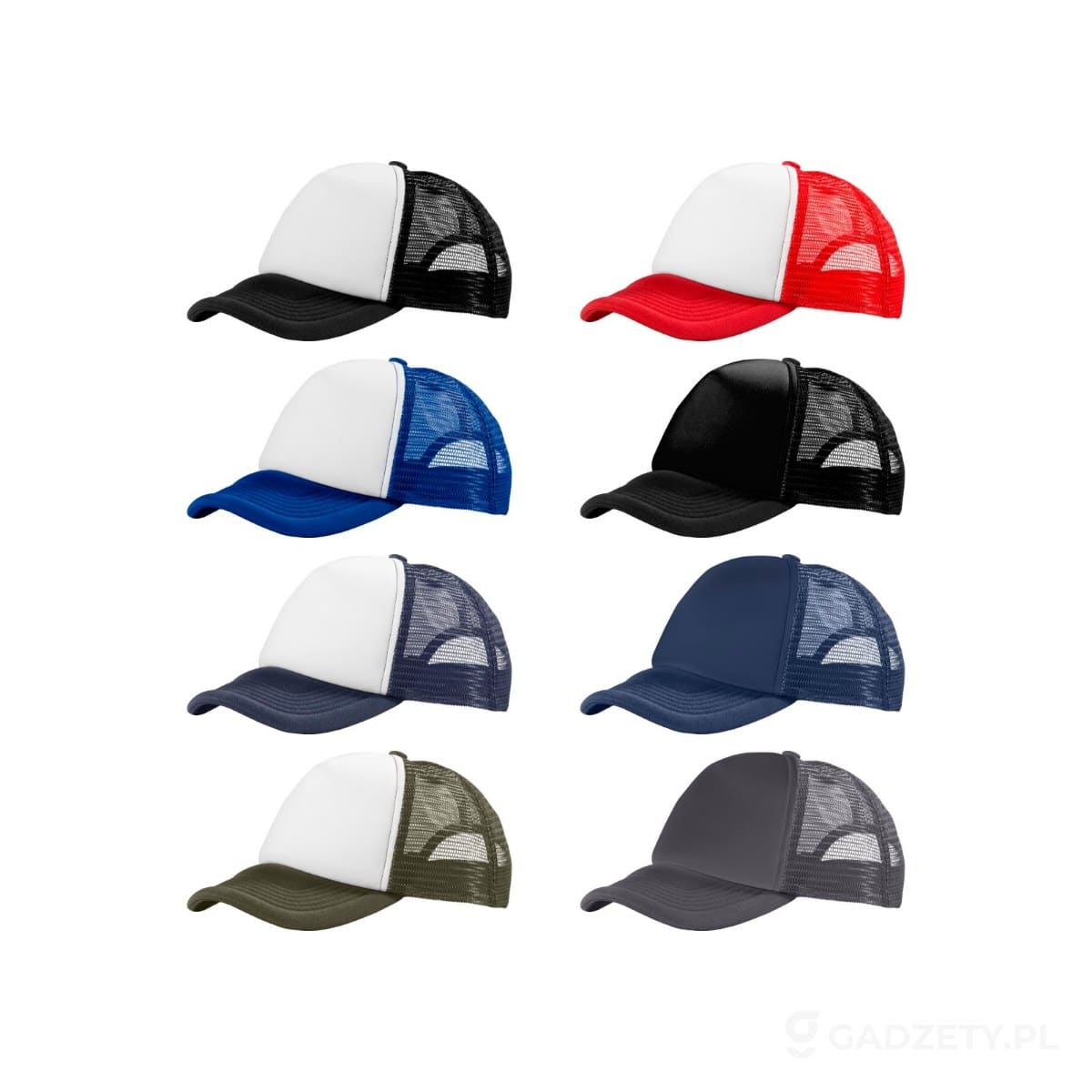 PFC-111069-kolorow-watermark Czapka 5-panelowa Trucker – dostępne kolory