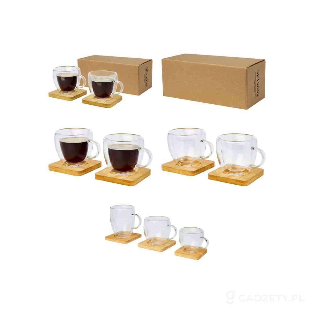 PFC-113314-wariant-watermark Manti 2 sztuki, szklany kubek o pojemności 100 ml z bambusową podkładką – zdjęcia produktu