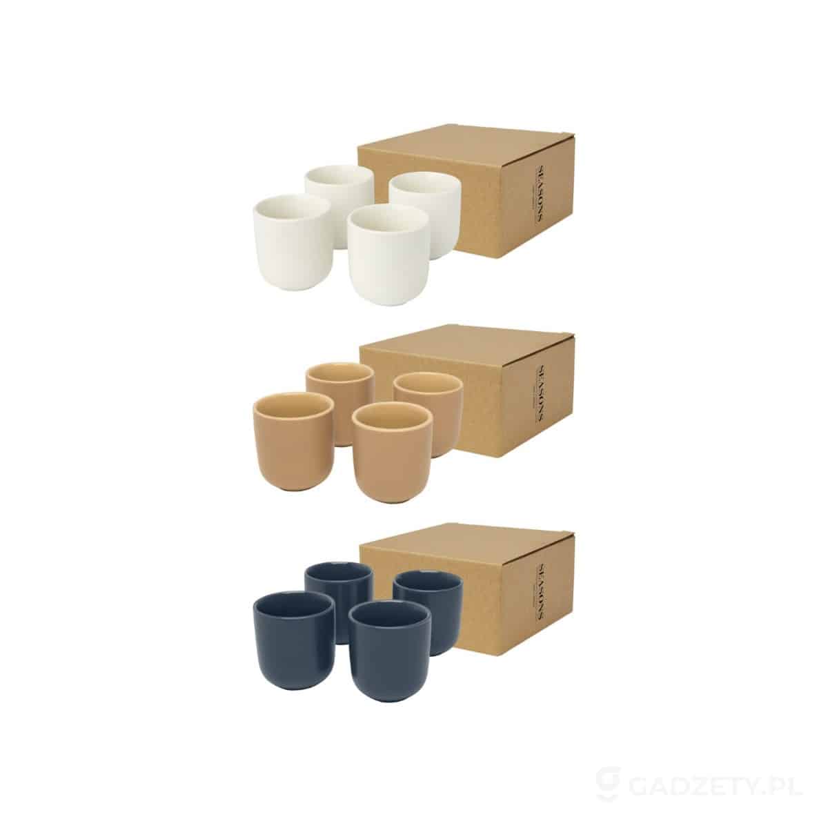 PFC-113317-kolorow-watermark Male 4 sztuki, filiżanka do espresso o pojemności 90 ml – dostępne kolory