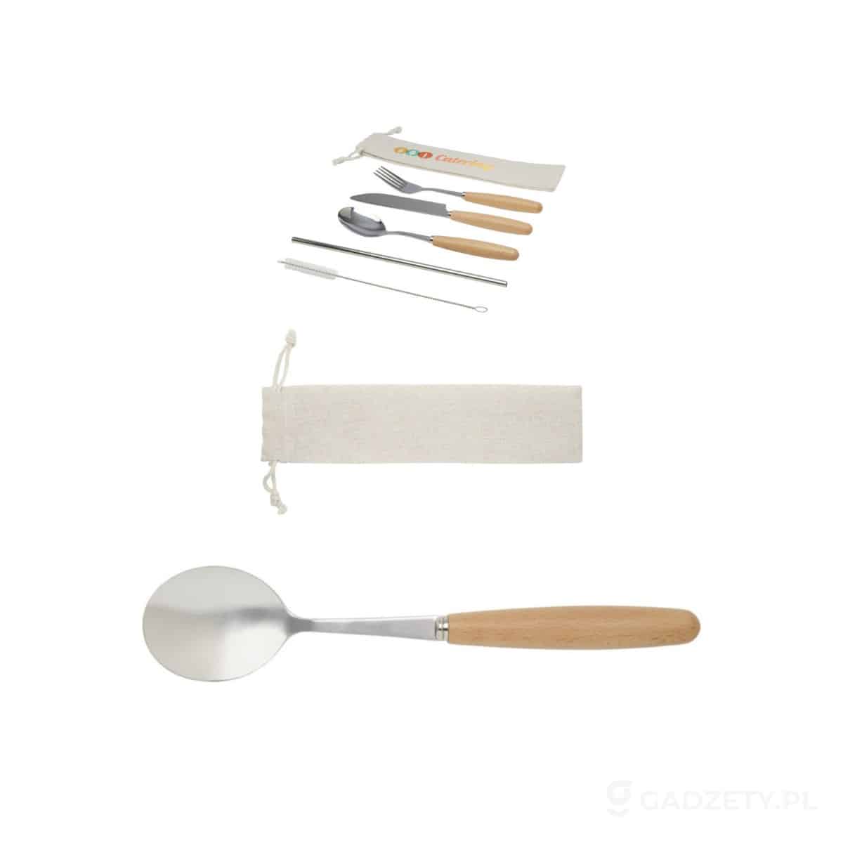 PFC-113414-wariant-watermark 5-częściowy zestaw sztućców ze stali nierdzewnej i z drewna bukowego Root – zdjęcia produktu